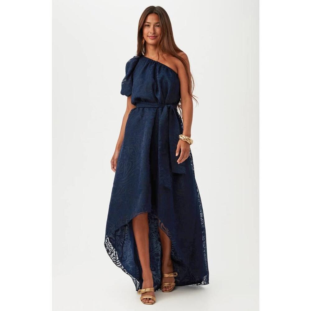 Trina Turk Navy Afloat Dress M Medium NWT $398